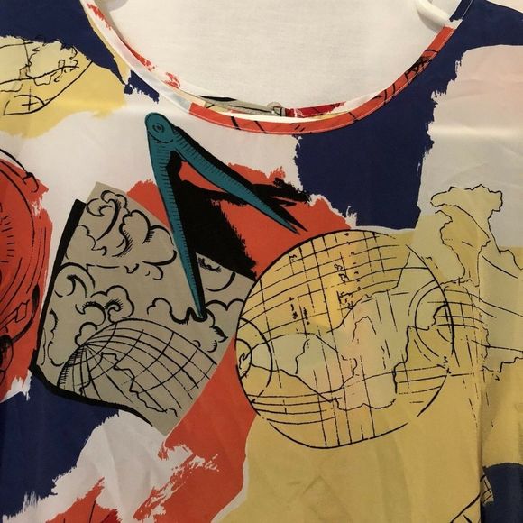 Plus Preferred Plus Size 2X Top Global Print 487 - Picture 4 of 8